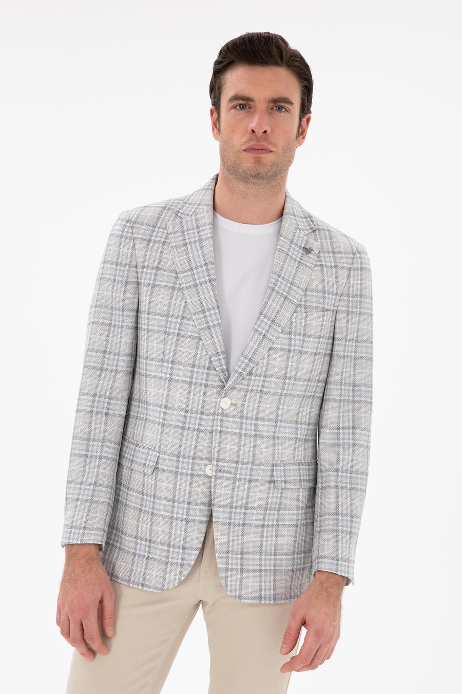 Beyaz Slim Fit Ceket - 50284548074