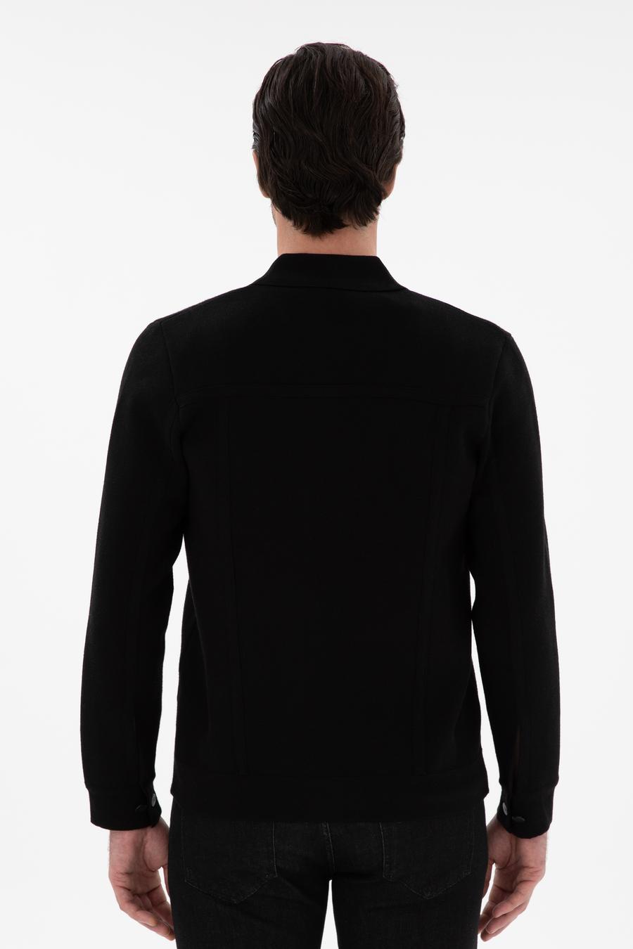 Siyah Regular Fit Triko Hırka - 50291621001