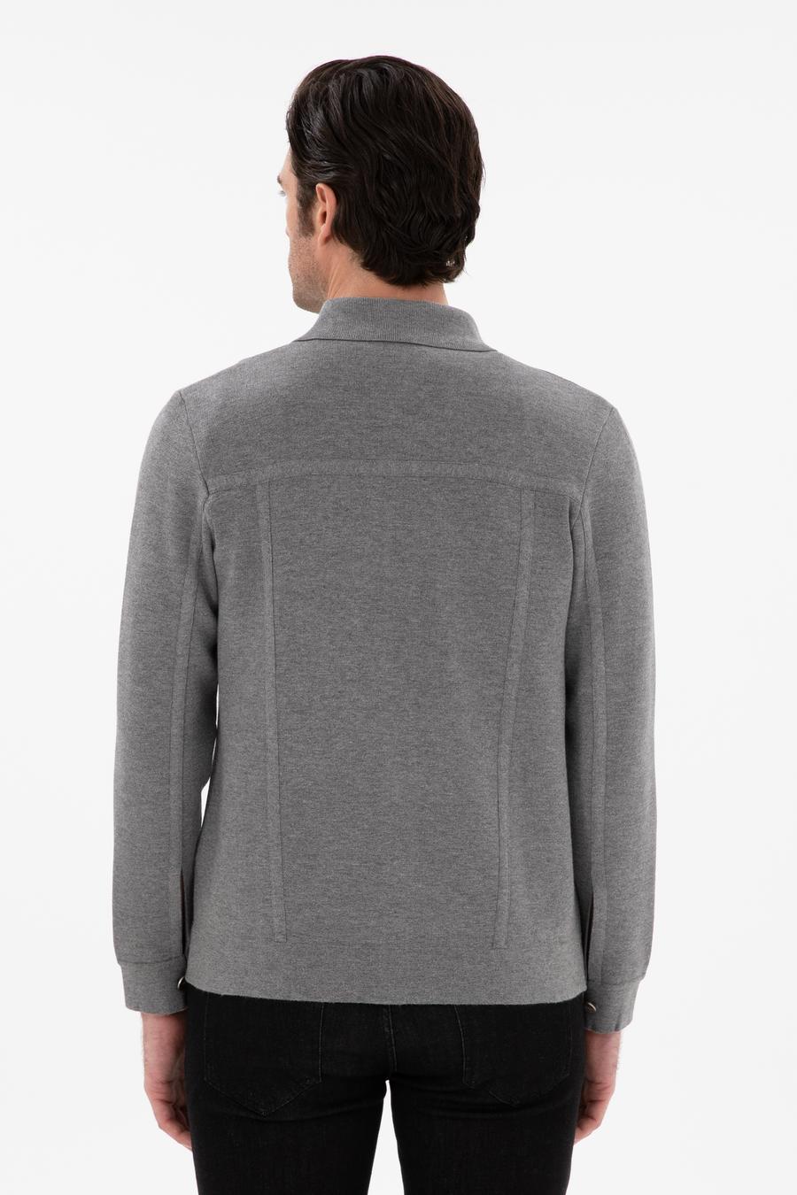 Gri Regular Fit Triko Hırka - 50291621020