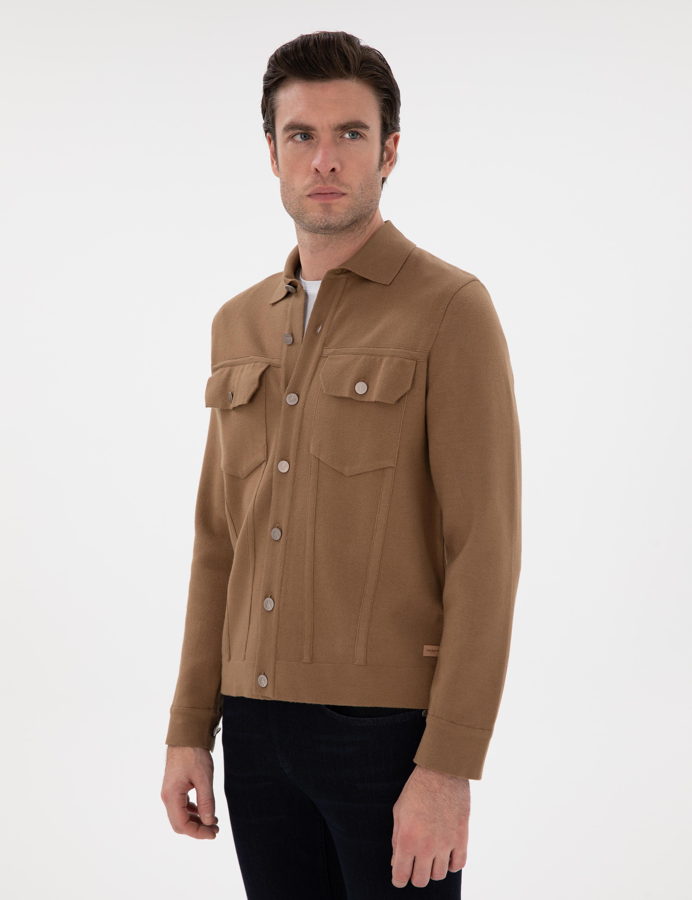 Camel Regular Fit Triko Hırka - 50291621013