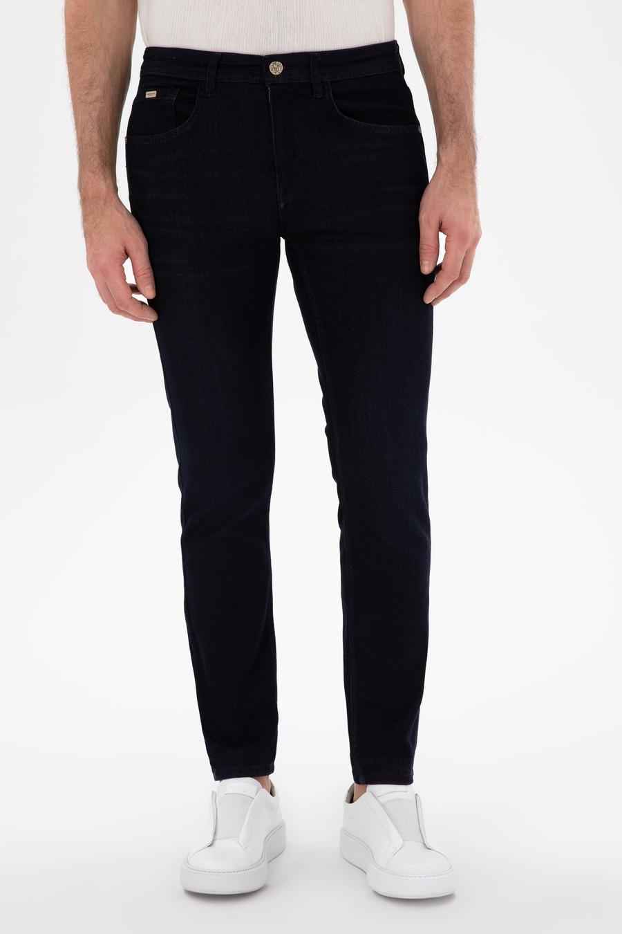 Lacivert Slim Fit Pamuk Karışımlı Jean Pantolon - 50305699017