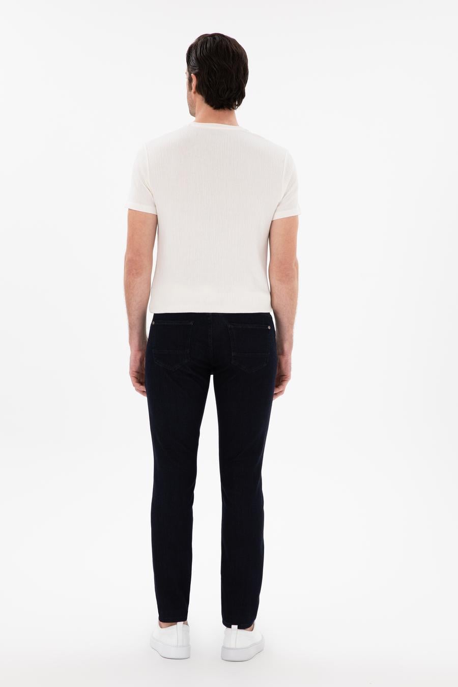 Lacivert Slim Fit Pamuk Karışımlı Jean Pantolon - 50305699017