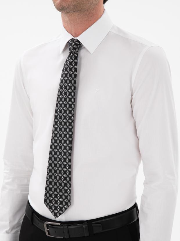 Beyaz Slim Fit Pamuklu Oxford Gömlek