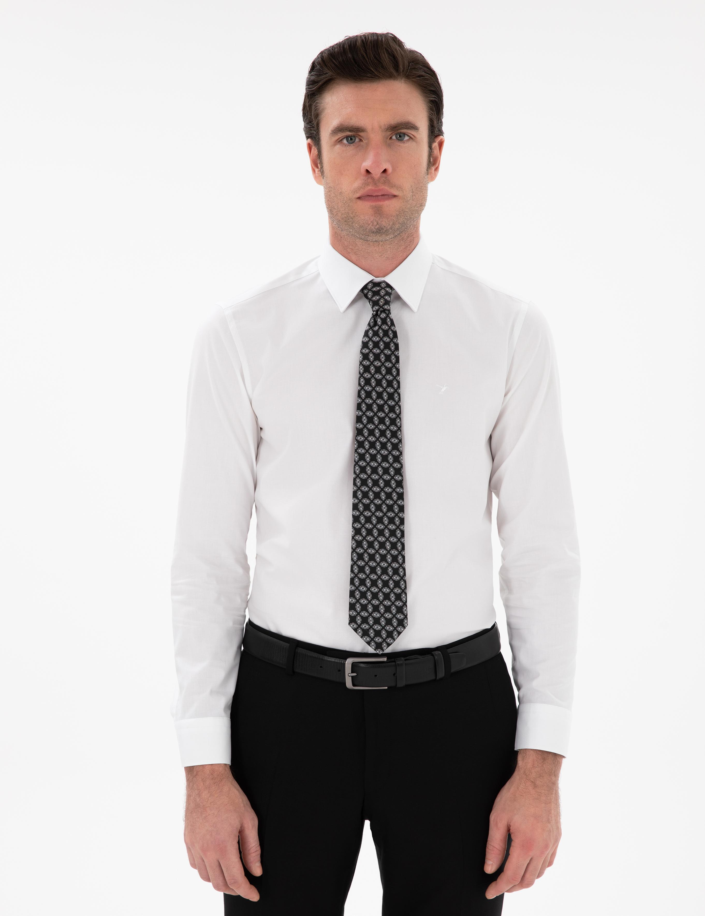 Beyaz Slim Fit Pamuklu Oxford Gömlek - 50304497215