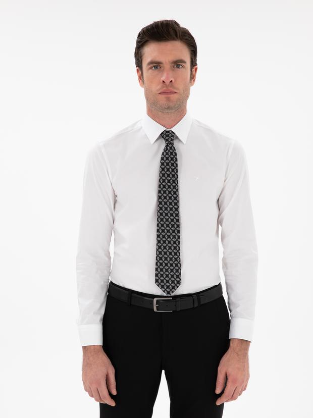 Beyaz Slim Fit Pamuklu Oxford Gömlek