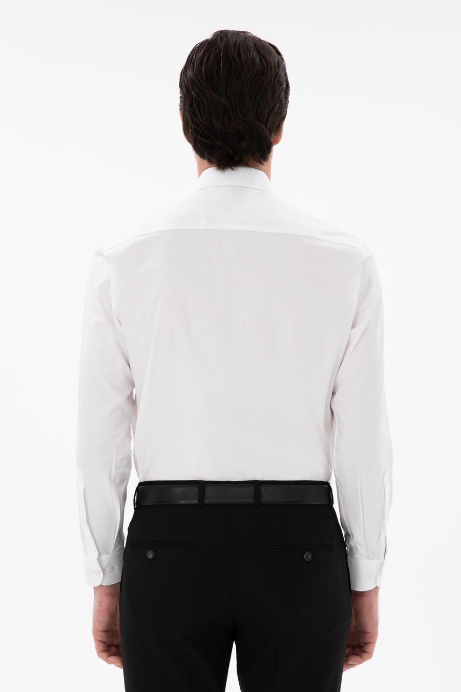 Beyaz Slim Fit Pamuklu Oxford Gömlek - 50304497215