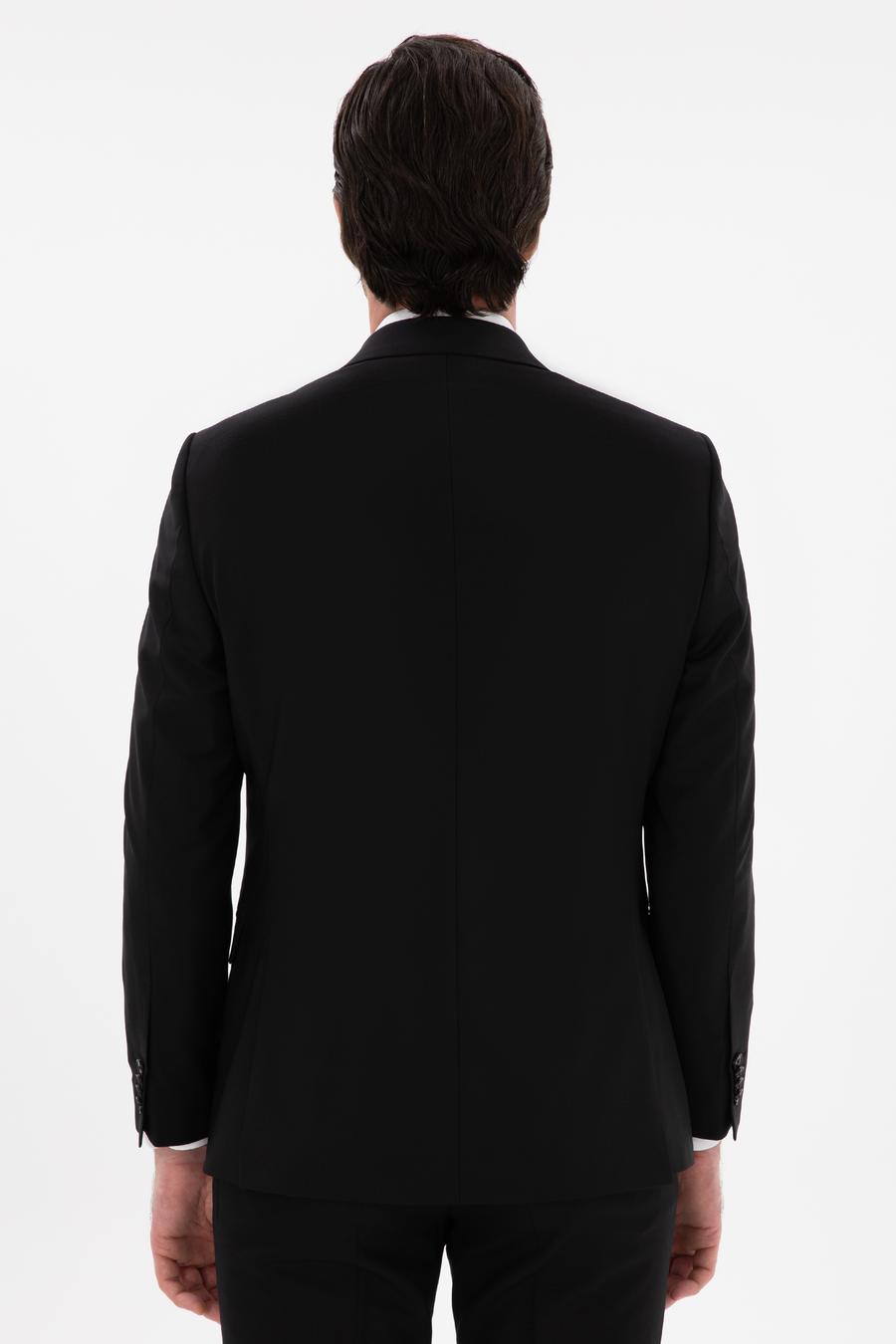 Siyah Slim Fit Ceket - 50284763044