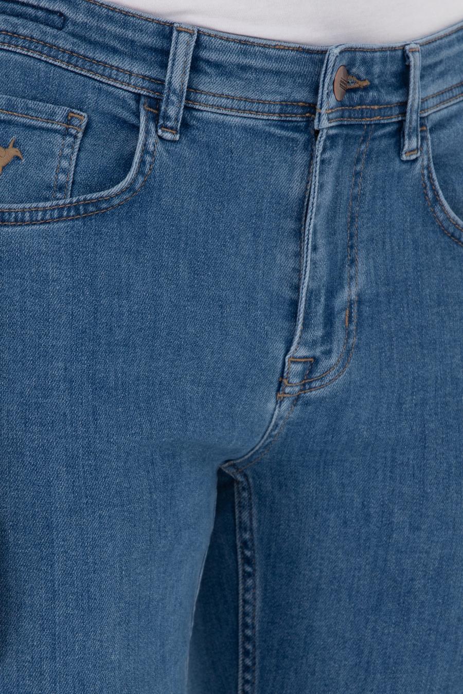 Açık Mavi Slim Fit Pamuklu Esnek Jean Pantolon - 50309084097