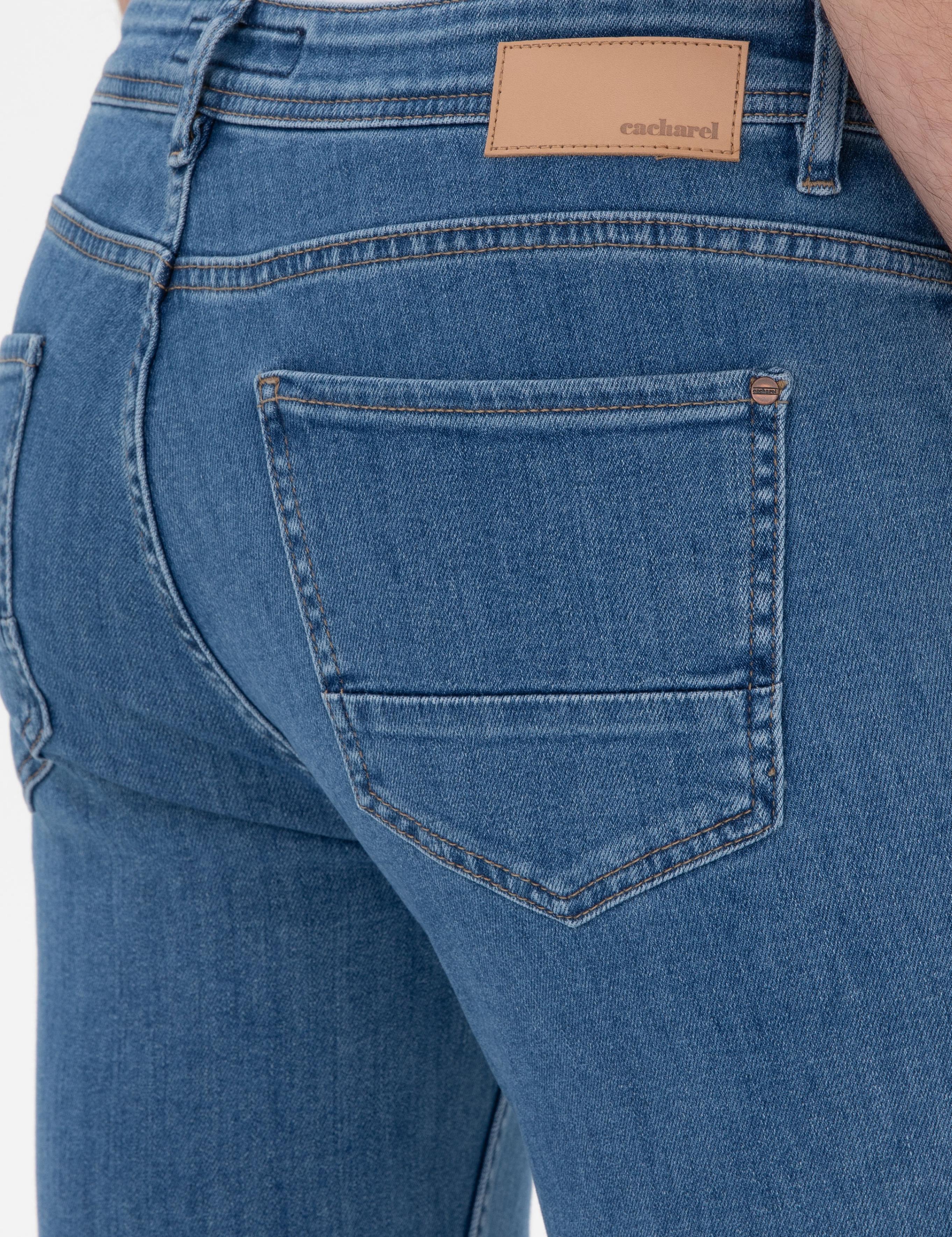 Açık Mavi Slim Fit Pamuklu Esnek Jean Pantolon - 50309084097