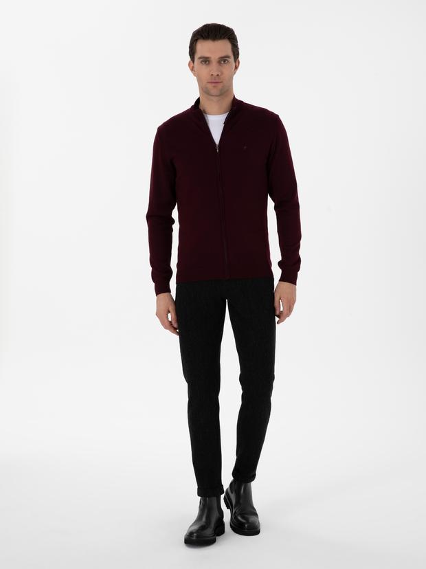 Siyah Slim Fit Kanvas Pantolon