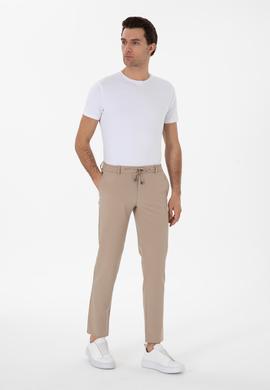 Vizon Slim Fit Beli Bağcıklı Esnek Klasik Pantolon
