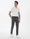 Antrasit Slim Fit Beli Bağcıklı Esnek Klasik Pantolon
