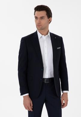 Lacivert Slim Fit Ceket