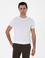 Beyaz Slim Fit Bisiklet Yaka Triko T-shirt