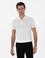 Ekru Slim Fit Fermuarlı Polo Yaka Triko T-shirt