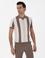Ekru Slim Fit Apaş Yaka Triko T-shirt