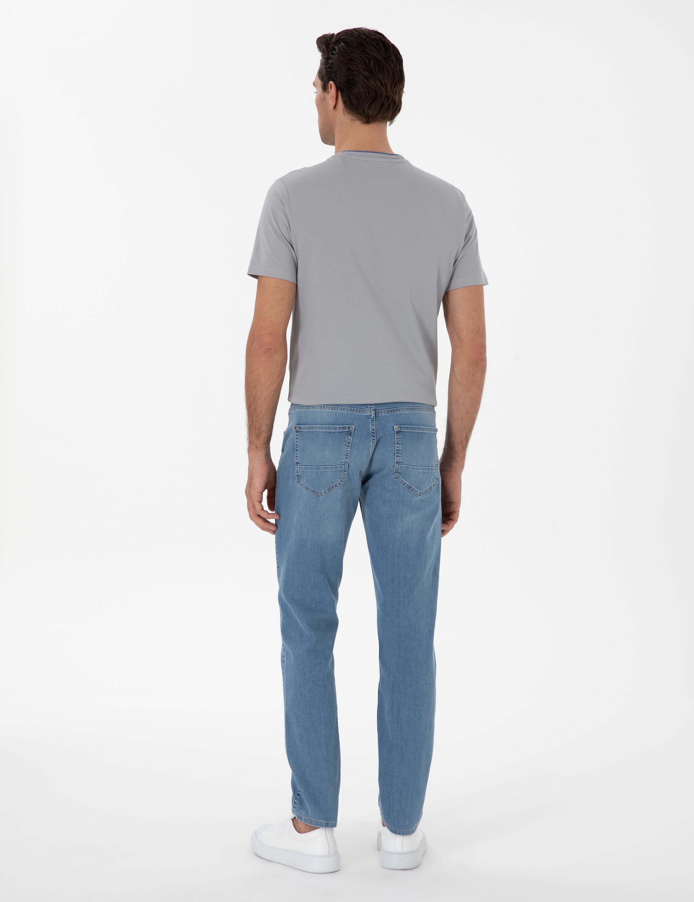 Açık Mavi Slim Fit Pamuk Karışımlı Jean Pantolon - 50298866072