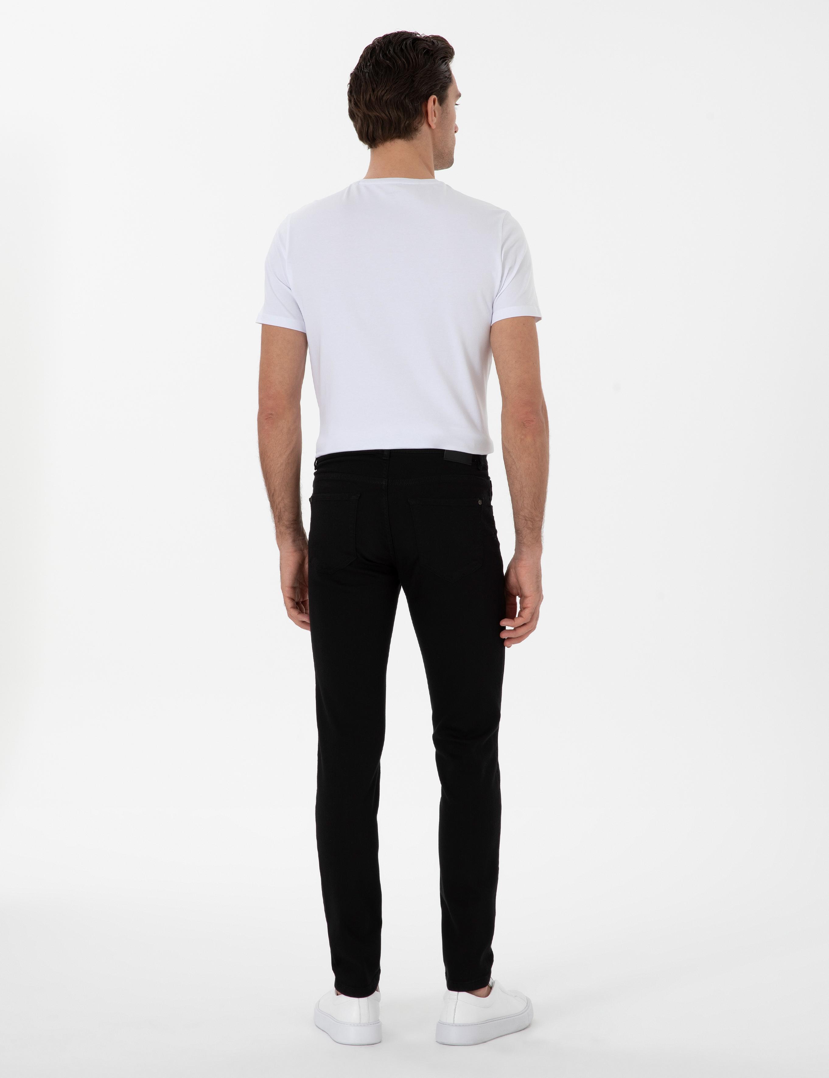 Siyah Slim Fit Pamuk Karışımlı Jean Pantolon - 50304088022