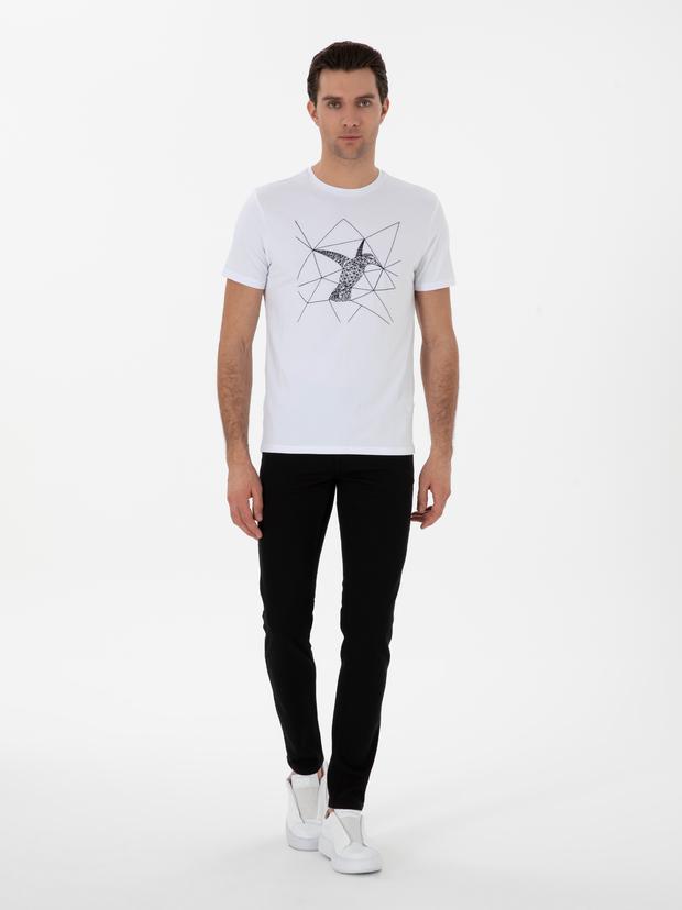 Siyah Slim Fit Pamuk Karışımlı Jean Pantolon