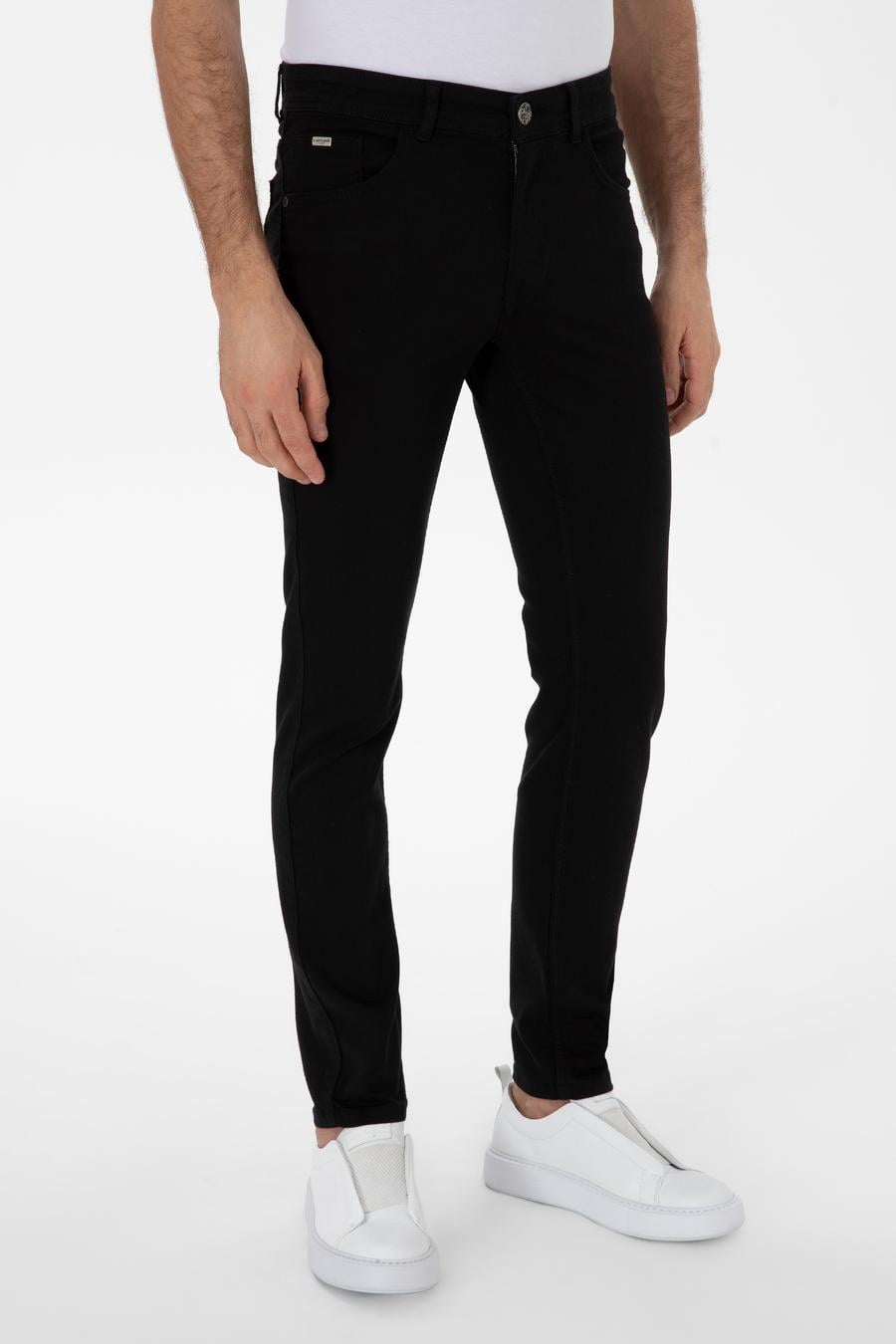 Siyah Slim Fit Pamuk Karışımlı Jean Pantolon - 50304088022