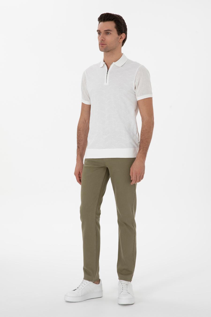 Yeşil Slim Fit Pamuk Karışımlı Jean Pantolon - 50298904067