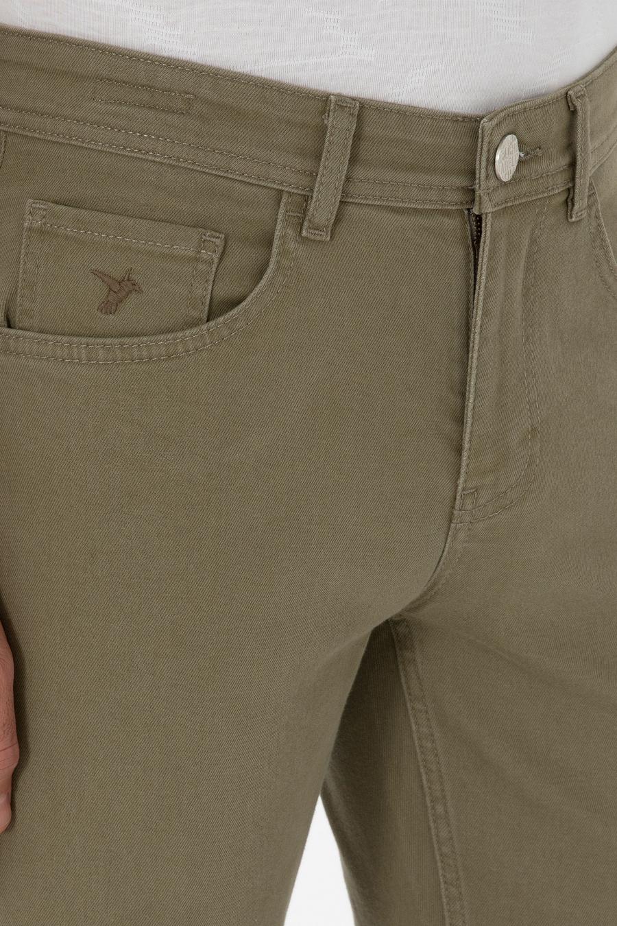 Yeşil Slim Fit Pamuk Karışımlı Jean Pantolon - 50298904067