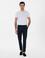 Lacivert Slim Fit Pamuk Karışımlı Kanvas Pantolon