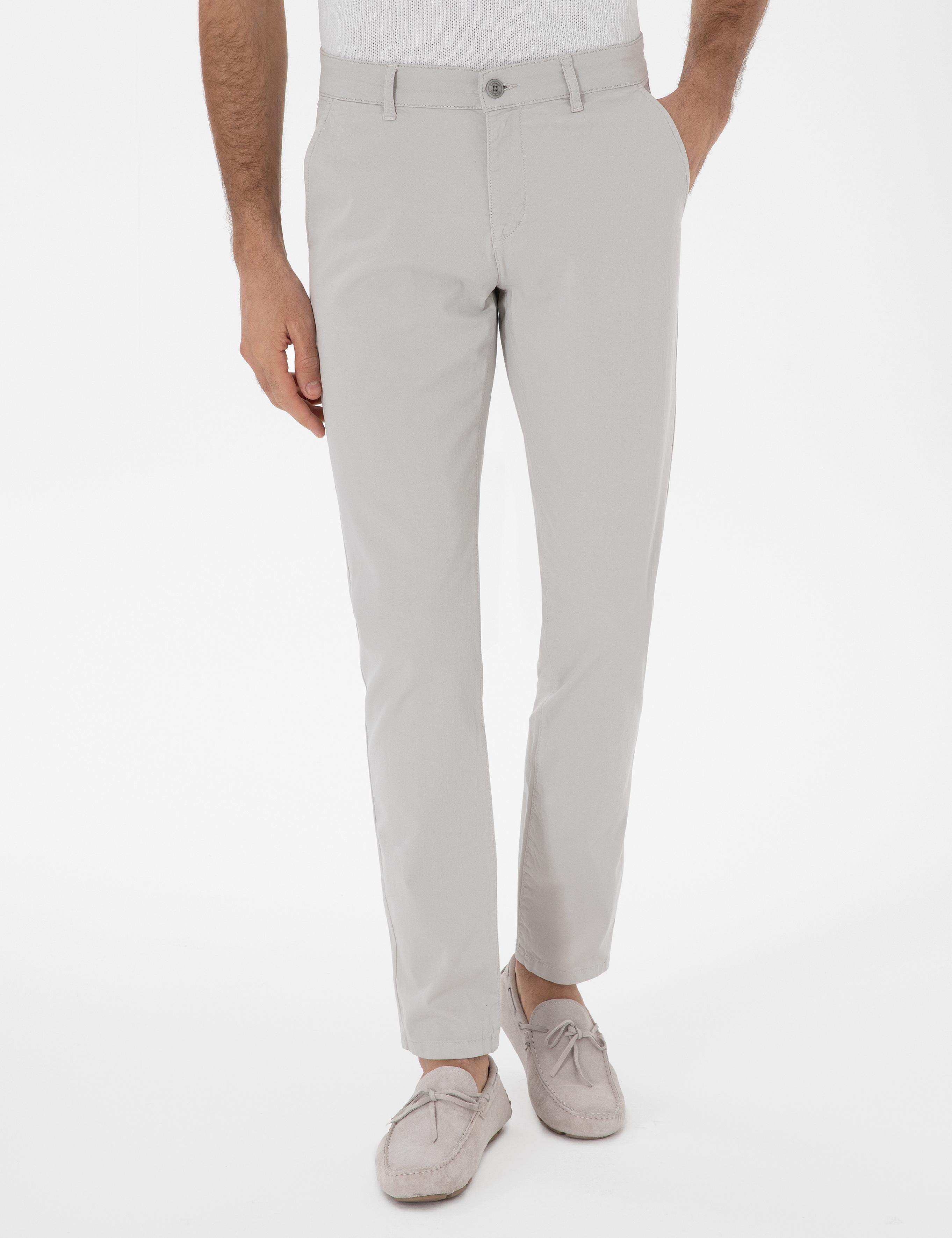 Taş Slim Fit Pamuk Karışımlı Kanvas Pantolon - 50312177288
