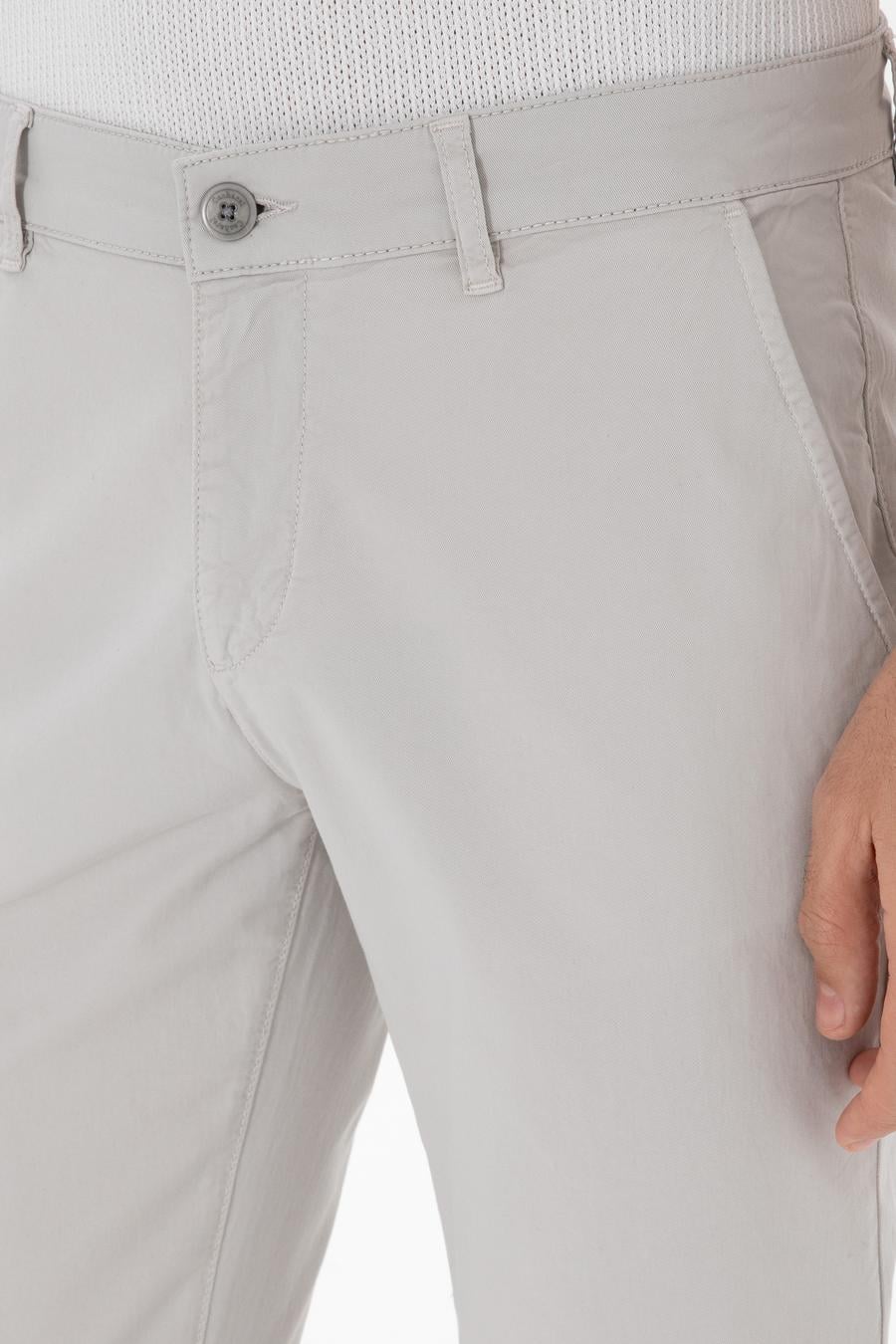 Taş Slim Fit Pamuk Karışımlı Kanvas Pantolon - 50312177288