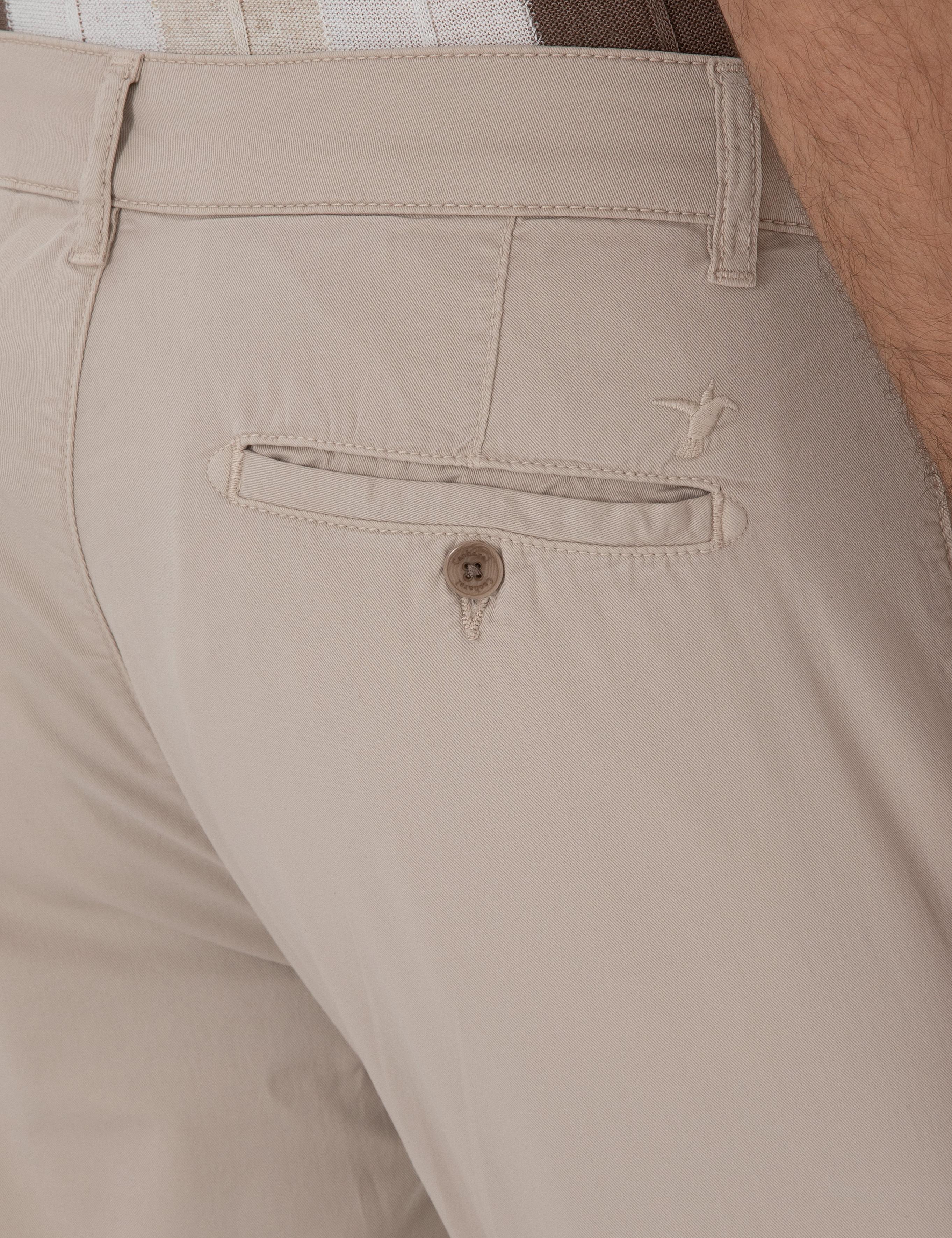 Bej Slim Fit Pamuk Karışımlı Kanvas Pantolon - 50312177093