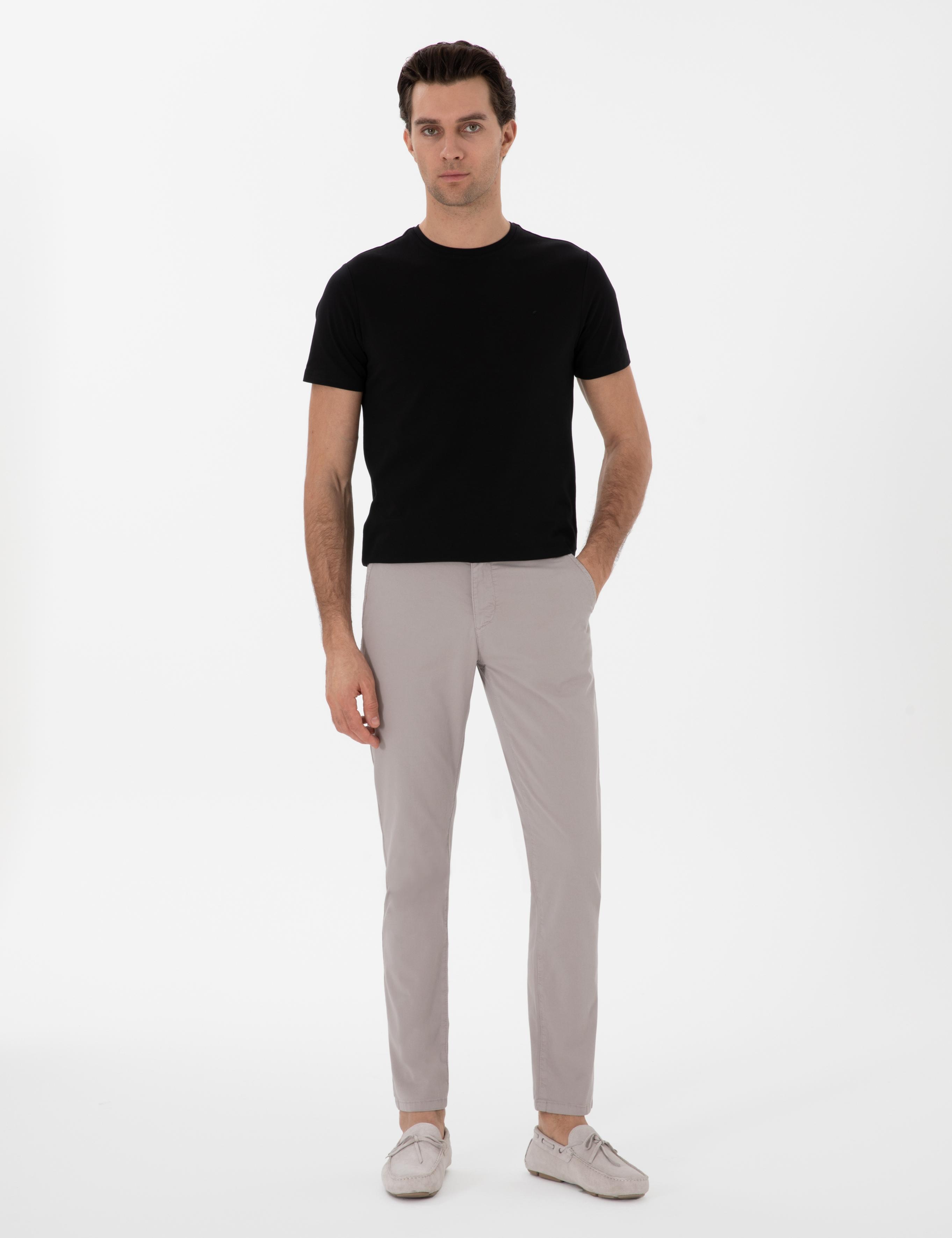 Vizon Slim Fit Pamuk Karışımlı Kanvas Pantolon - 50312177213