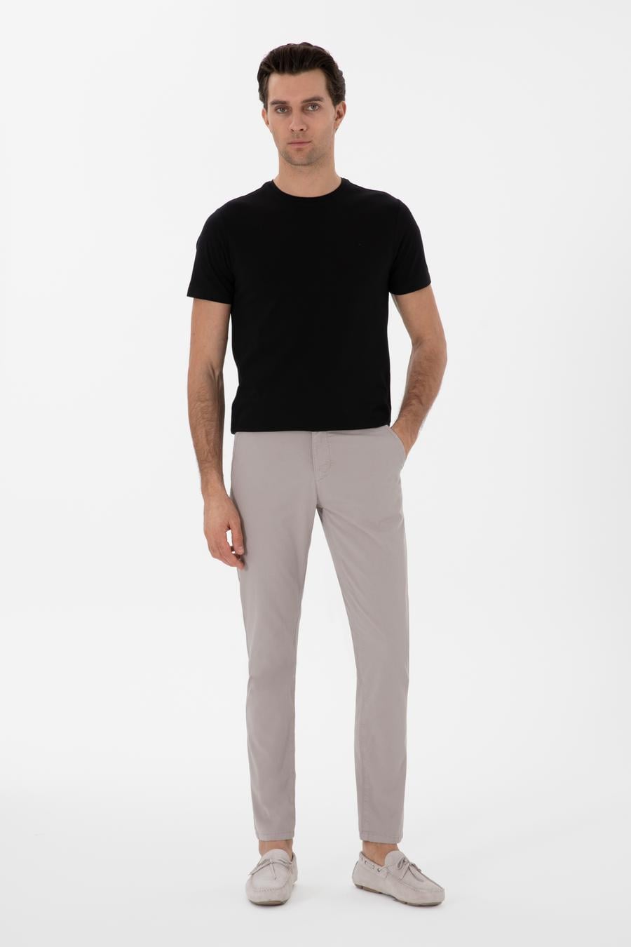 Vizon Slim Fit Pamuk Karışımlı Kanvas Pantolon - 50312177213