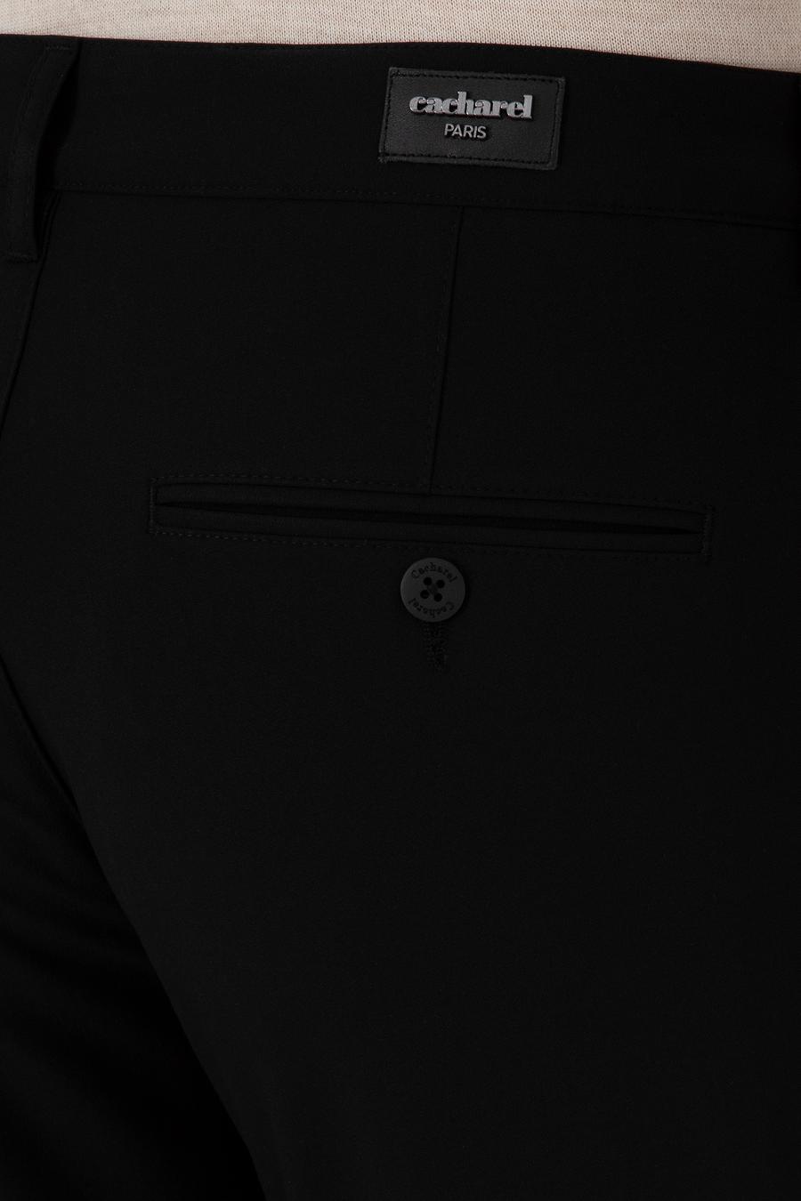 Siyah Slim Fit Kanvas Pantolon - 50295937078