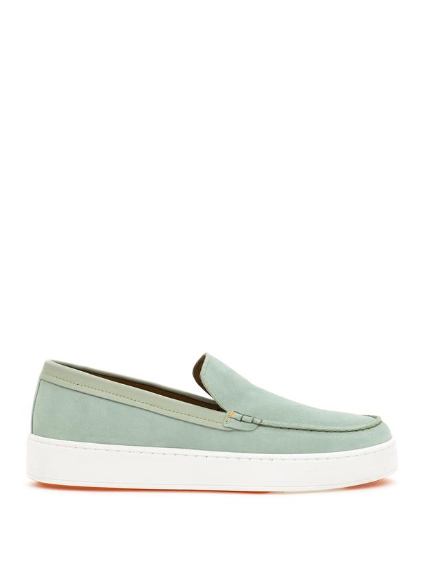 Mint Yeşili %100 Deri Loafer Ayakkabı