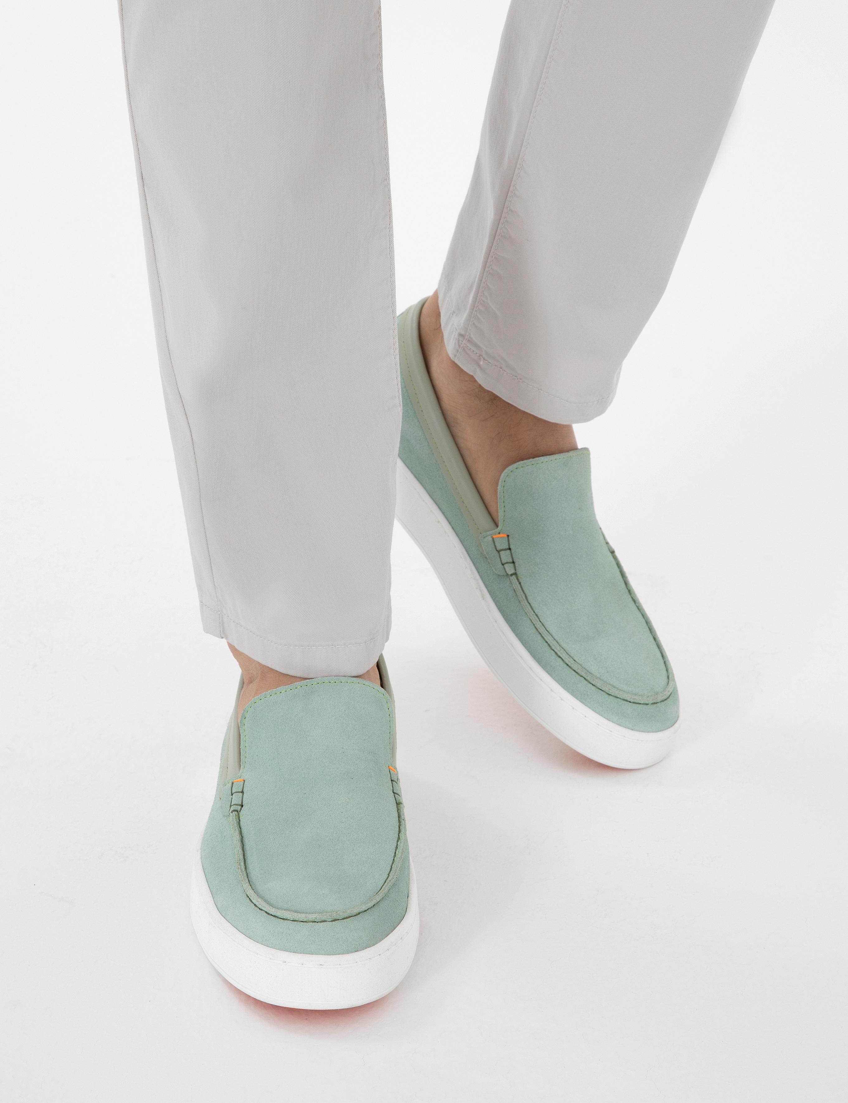 Mint Yeşili %100 Deri Loafer Ayakkabı - 50302398030