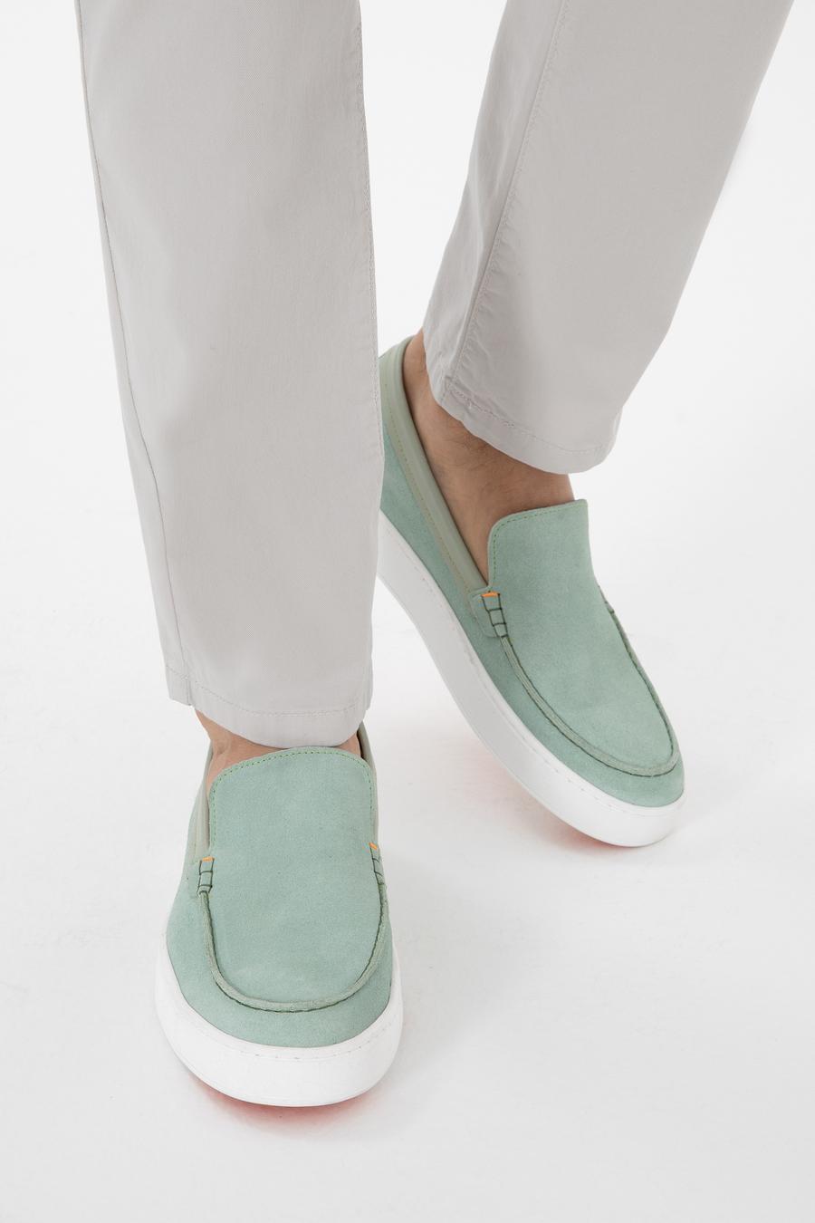 Mint Yeşili %100 Deri Loafer Ayakkabı - 50302398030