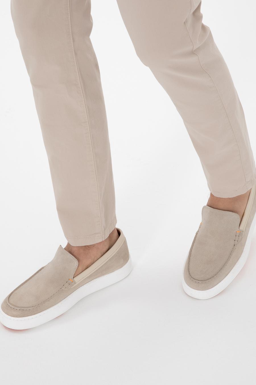 Bej Termo Taban %100 Deri Loafer Ayakkabı - 50302398036