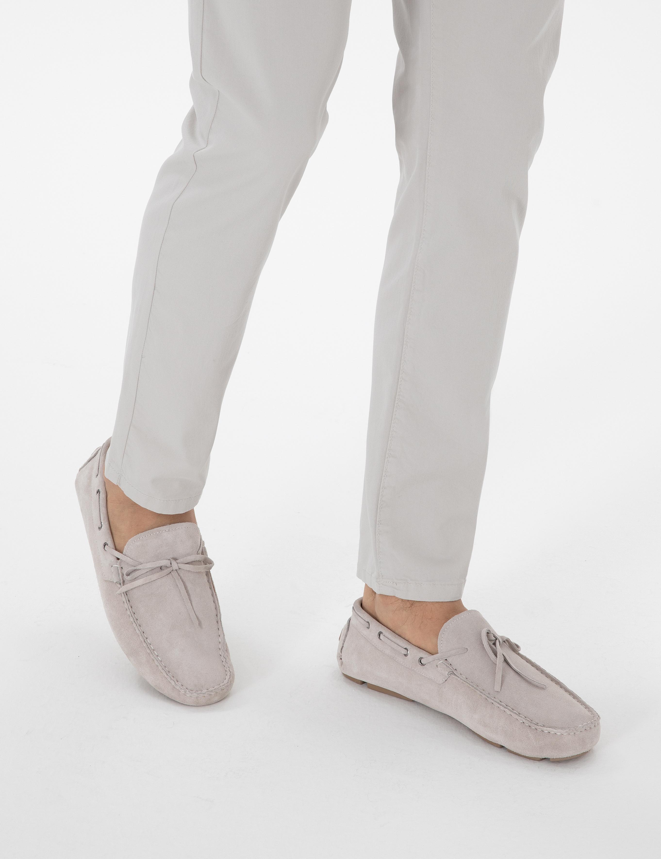 Taş Süet Loafer Ayakkabı - 50308450036