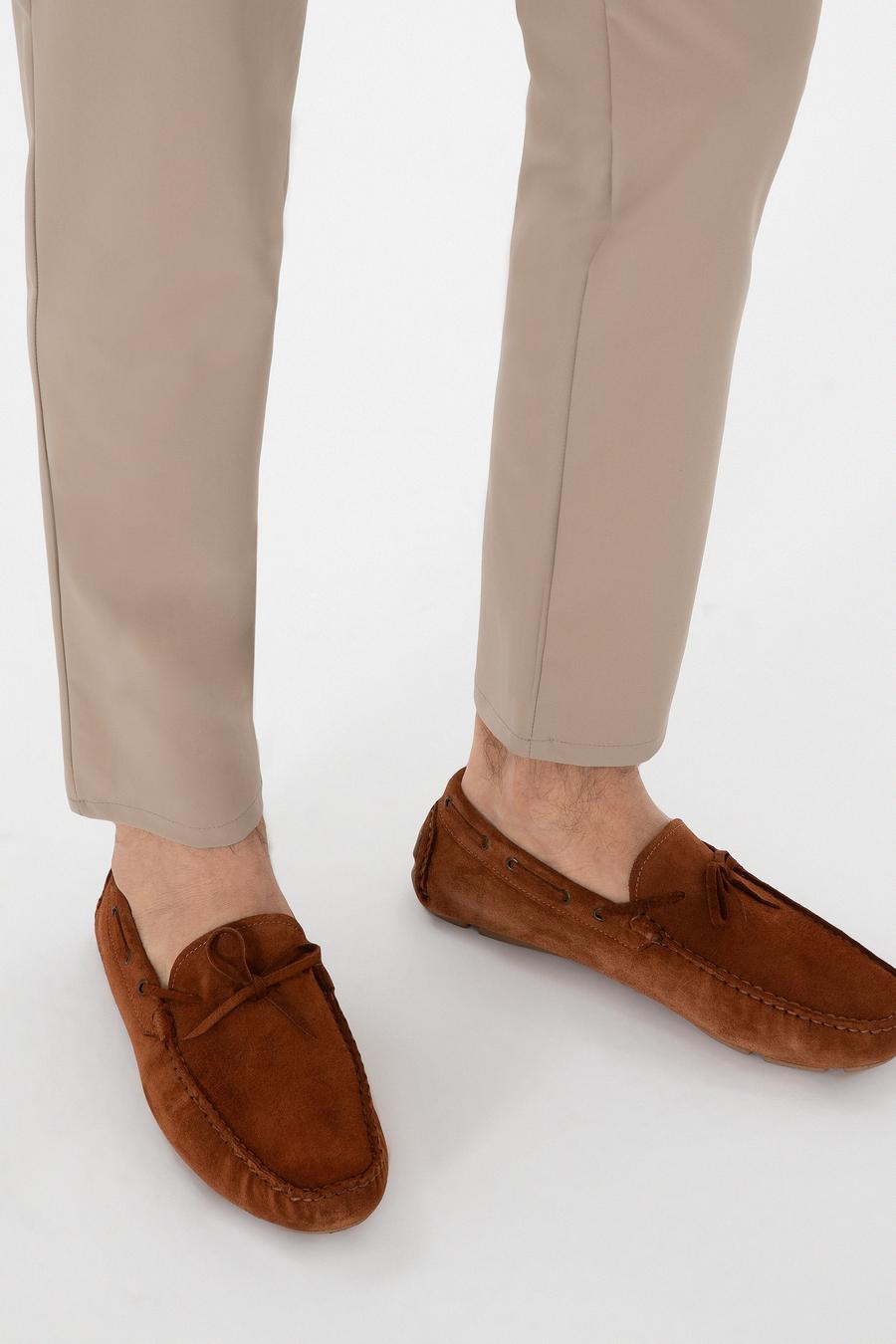 Taba %100 Deri Loafer Ayakkabı - 50308450045