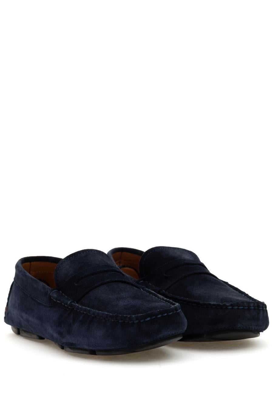 Lacivert %100 Deri Loafer Ayakkabı - 50308457026