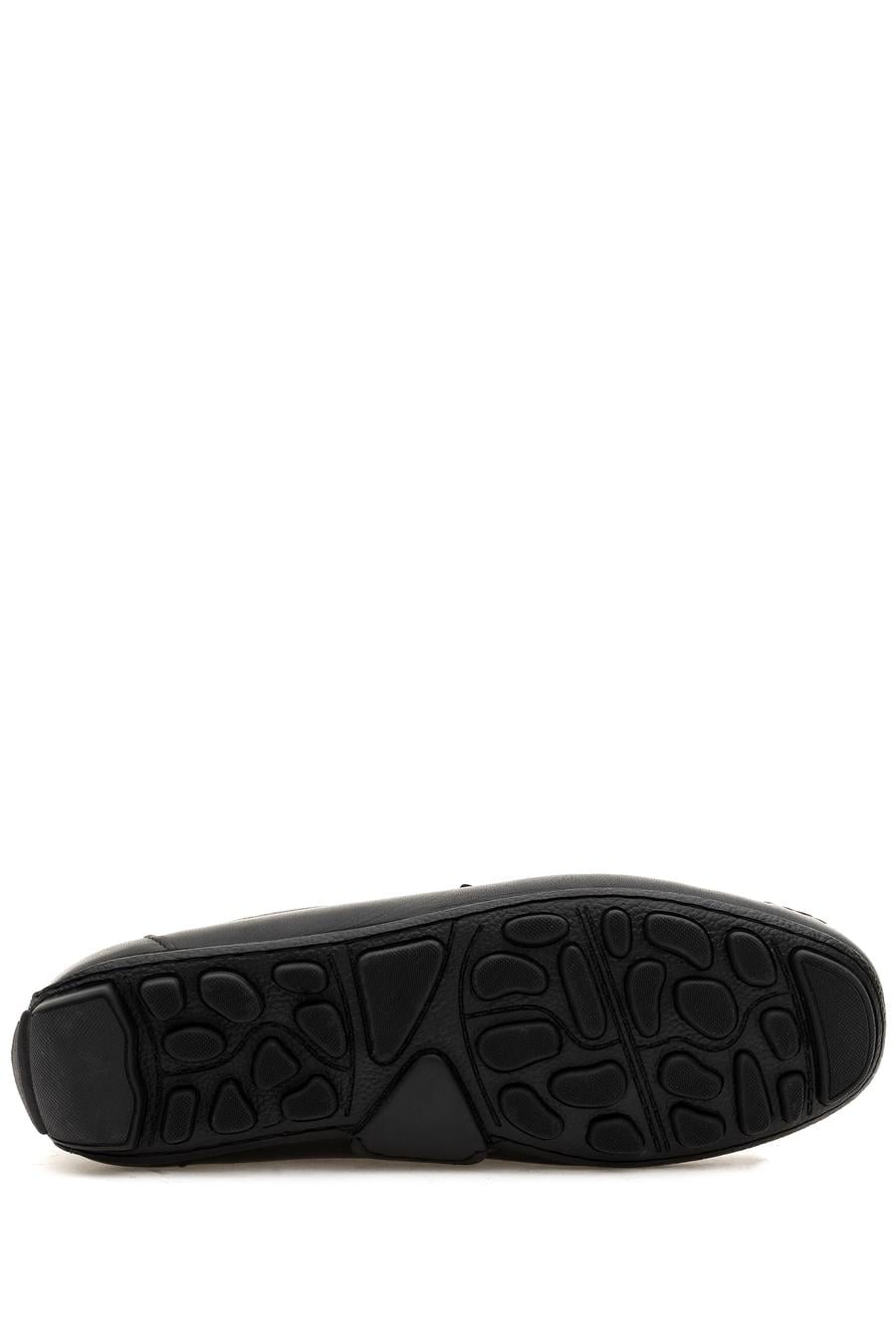 Siyah %100 Deri Loafer Ayakkabı - 50308466037