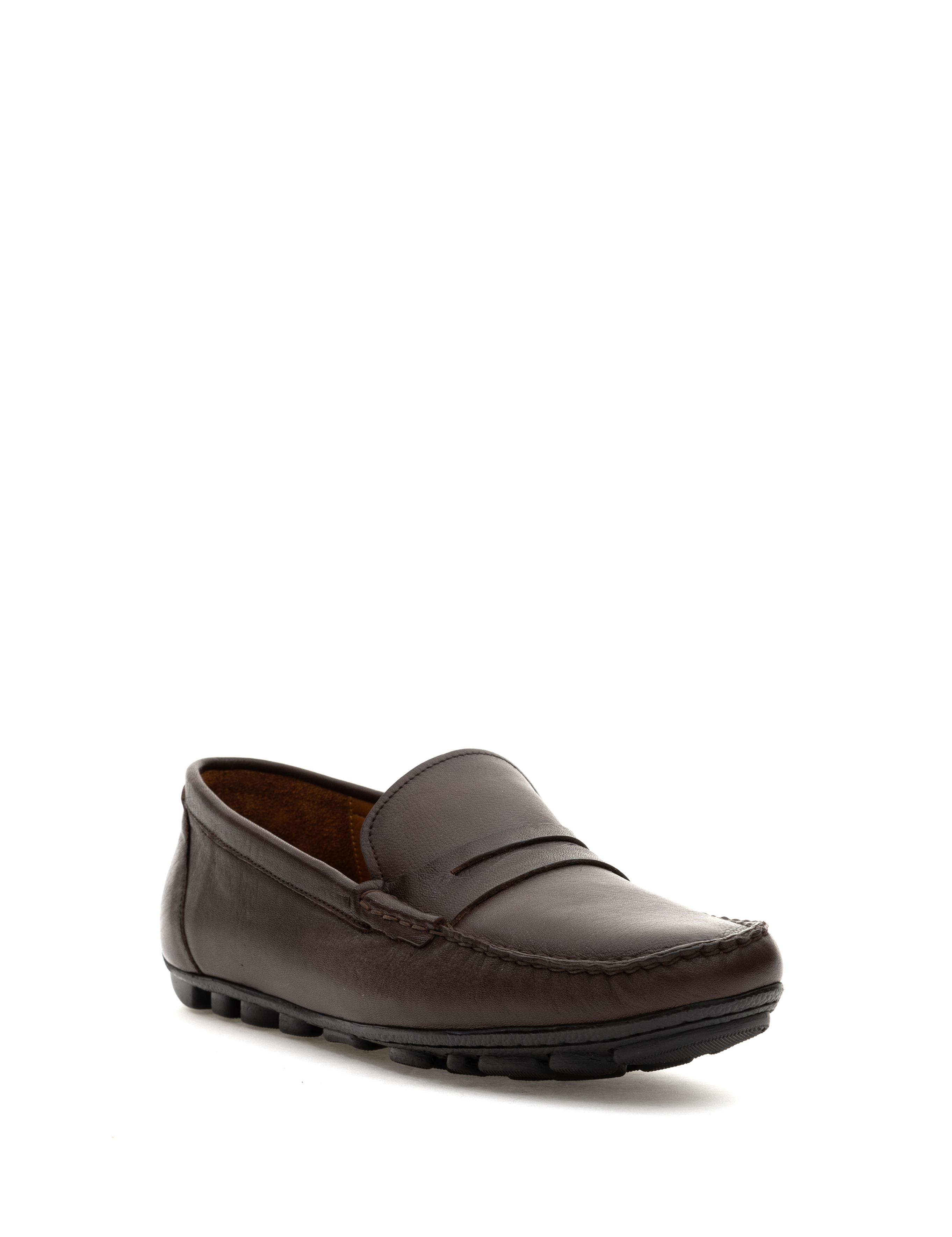 Kahverengi %100 Deri Loafer Ayakkabı - 50308466045