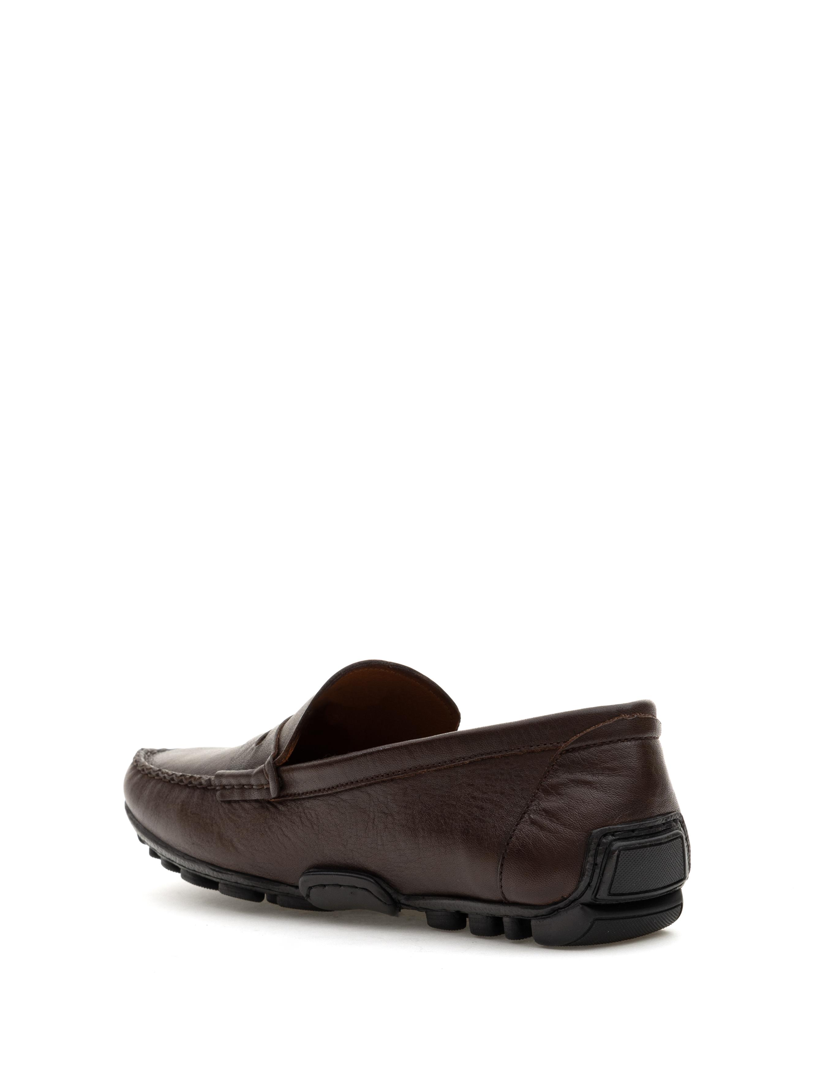 Kahverengi %100 Deri Loafer Ayakkabı - 50308466045