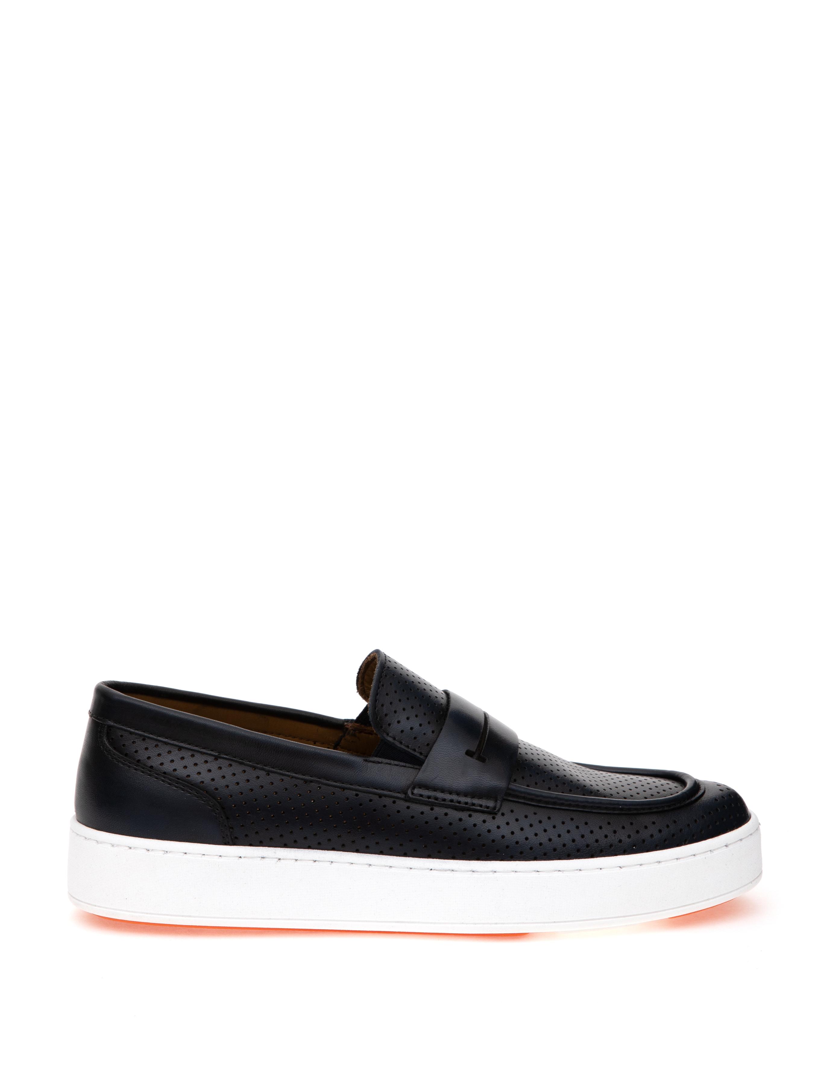 Lacivert Termo Taban %100 Deri Loafer Ayakkabı - 50307255010