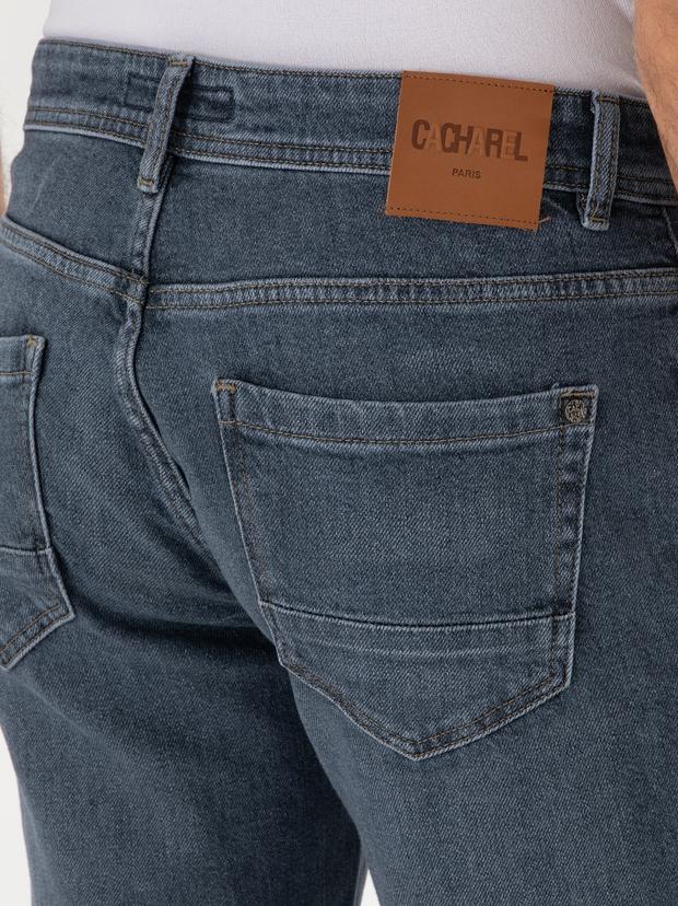 Koyu Lacivert Slim Fit Pamuklu Jean Pantolon