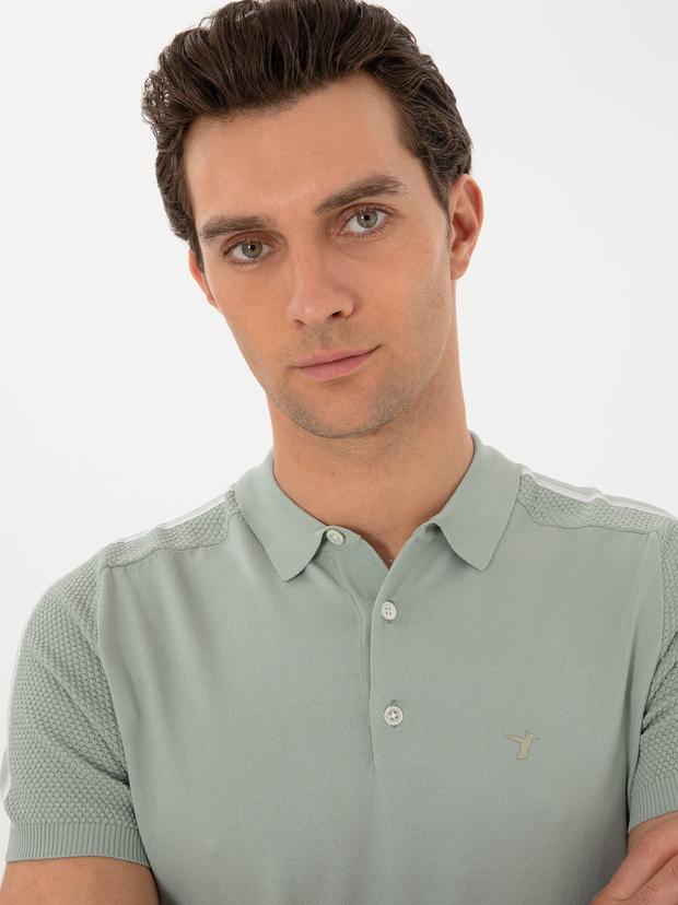 Mint Slim Fit Polo Yaka Triko T-shirt