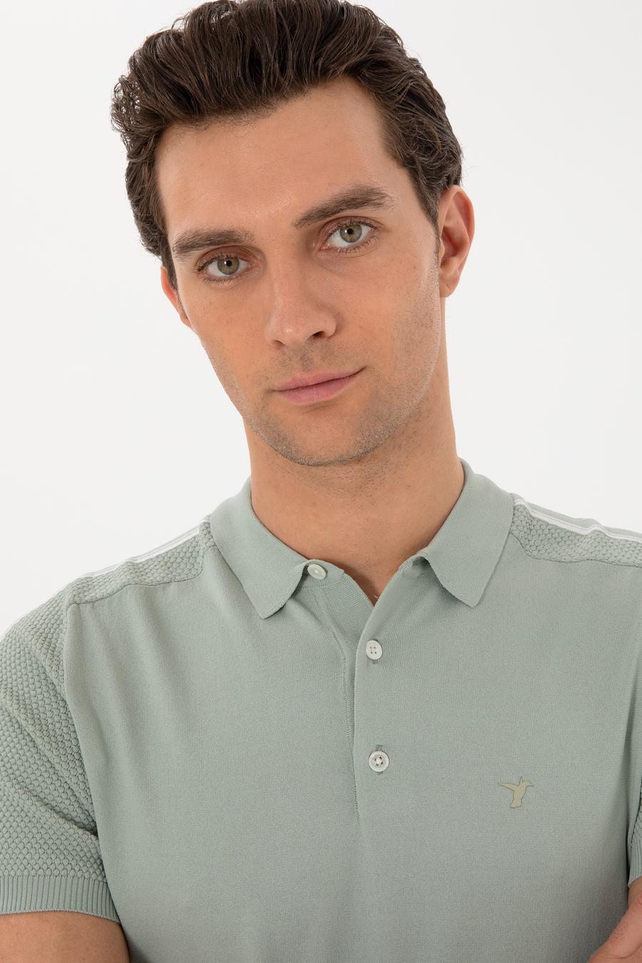 Mint Slim Fit Polo Yaka Triko T-shirt - 50299419029