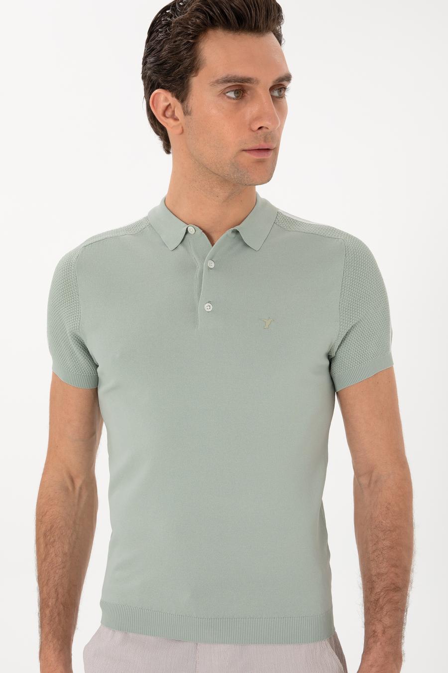 Mint Slim Fit Polo Yaka Triko T-shirt - 50299419029
