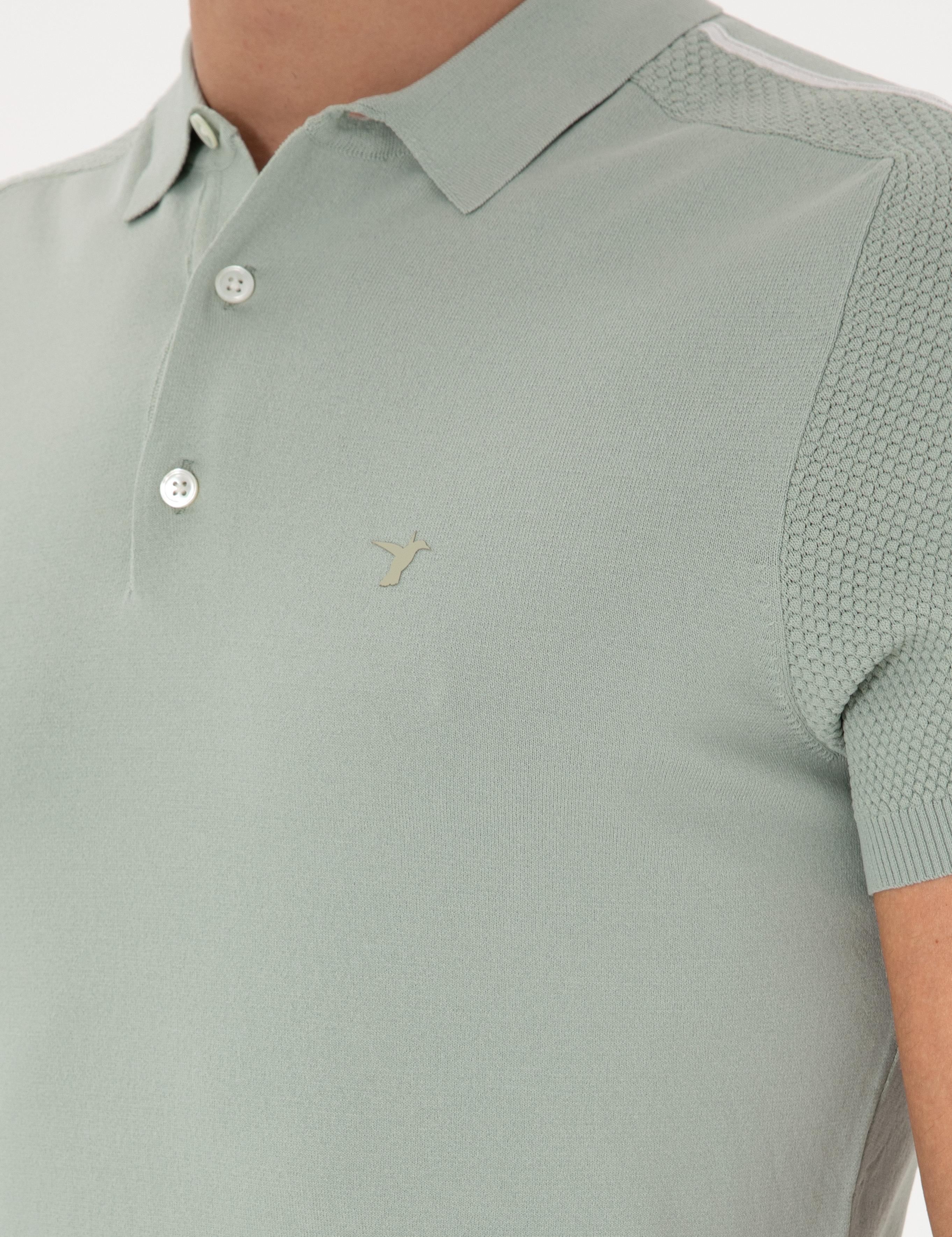 Mint Slim Fit Polo Yaka Triko T-shirt - 50299419029