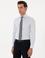 Açık Mavi Slim Fit %100 Pamuk İtalyan Yaka  Basic Gömlek
